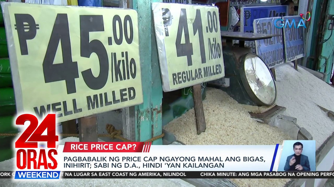Pagbabalik ng price cap ngayong mahal ang bigas, inihirit; sabi ng D.A., hindi 'yan kailangan | 24 Oras Weekend