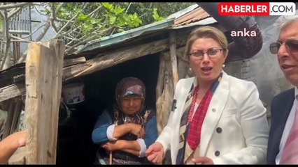 CHP Milletvekili Asu Kaya, depremzede Iraz Ziyan'ı ziyaret etti