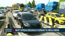 Antrean Kendaraan di Gerbang Tol Menuju Pelabuhan Merak Membludak! Macet Mengular 6 KM
