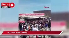 Pazarda 'bomba' paniği