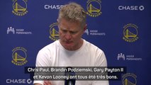 Warriors - Kerr retient les entrées des remplaçants malgré la défaite