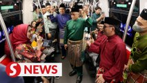 RapidKL trains and stations filled with Raya festive mood