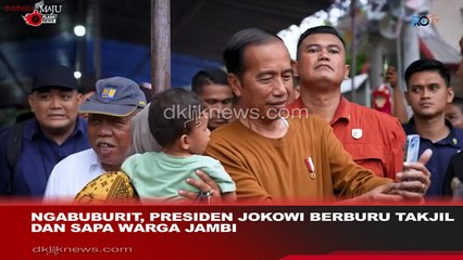 Ngabuburit, Presiden Jokowi Berburu Takjil dan Sapa Warga Jambi