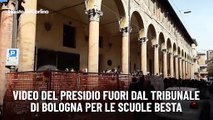 Video del presidio fuori dal tribunale di Bologna per le scuole Besta