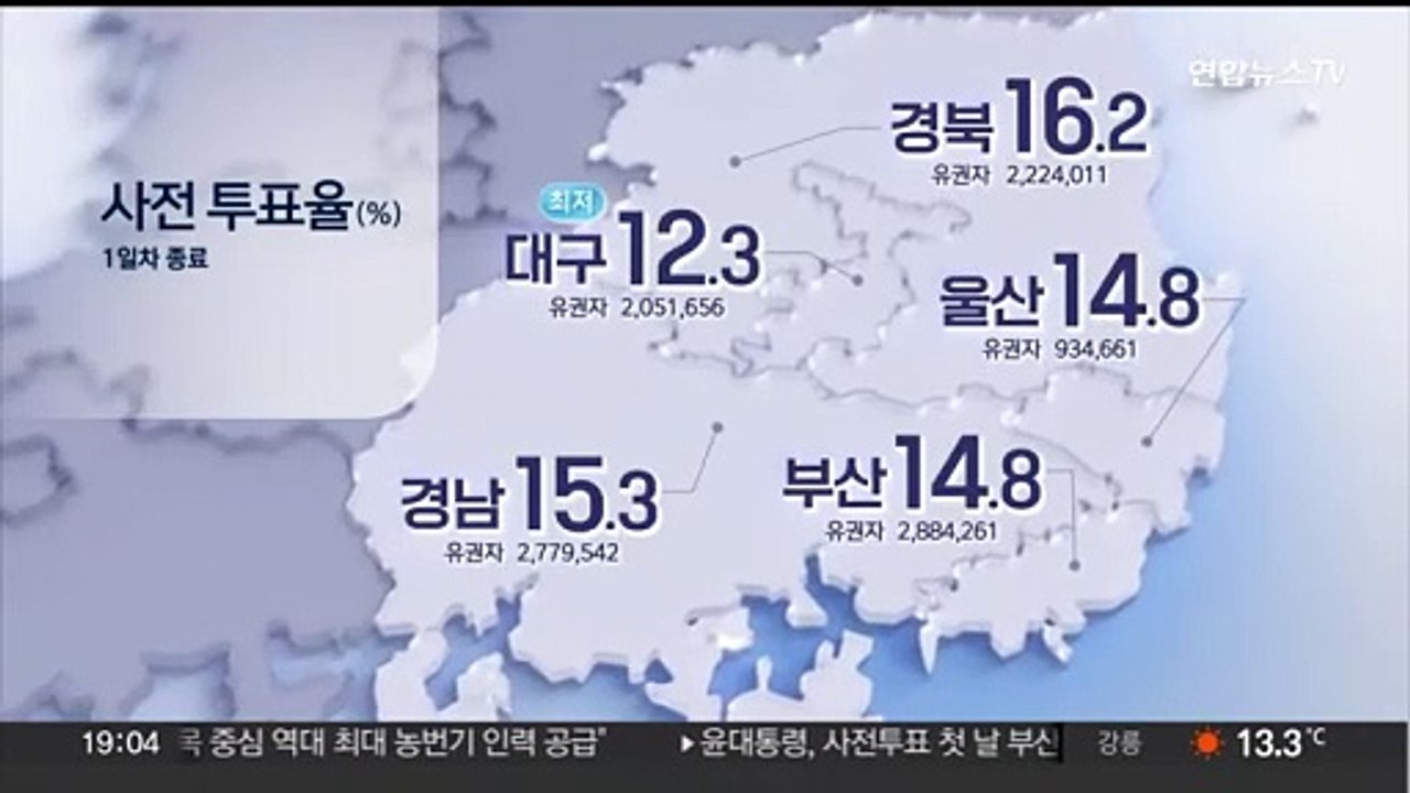 총선 사전투표 첫날 투표율 15.61%…691만명 참여