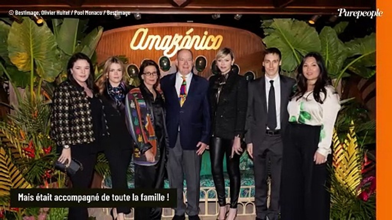 Charlene de Monaco ultra-glamour en cuir : pantalon moulant et frange dessinée, elle brille au bras d'Albert de Monaco