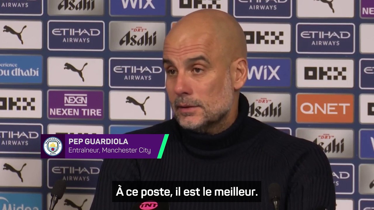 Guardiola : "Rodri est le meilleur à son poste"