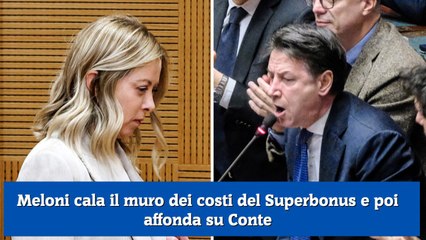 Meloni cala il muro dei costi del Superbonus e poi affonda su Conte