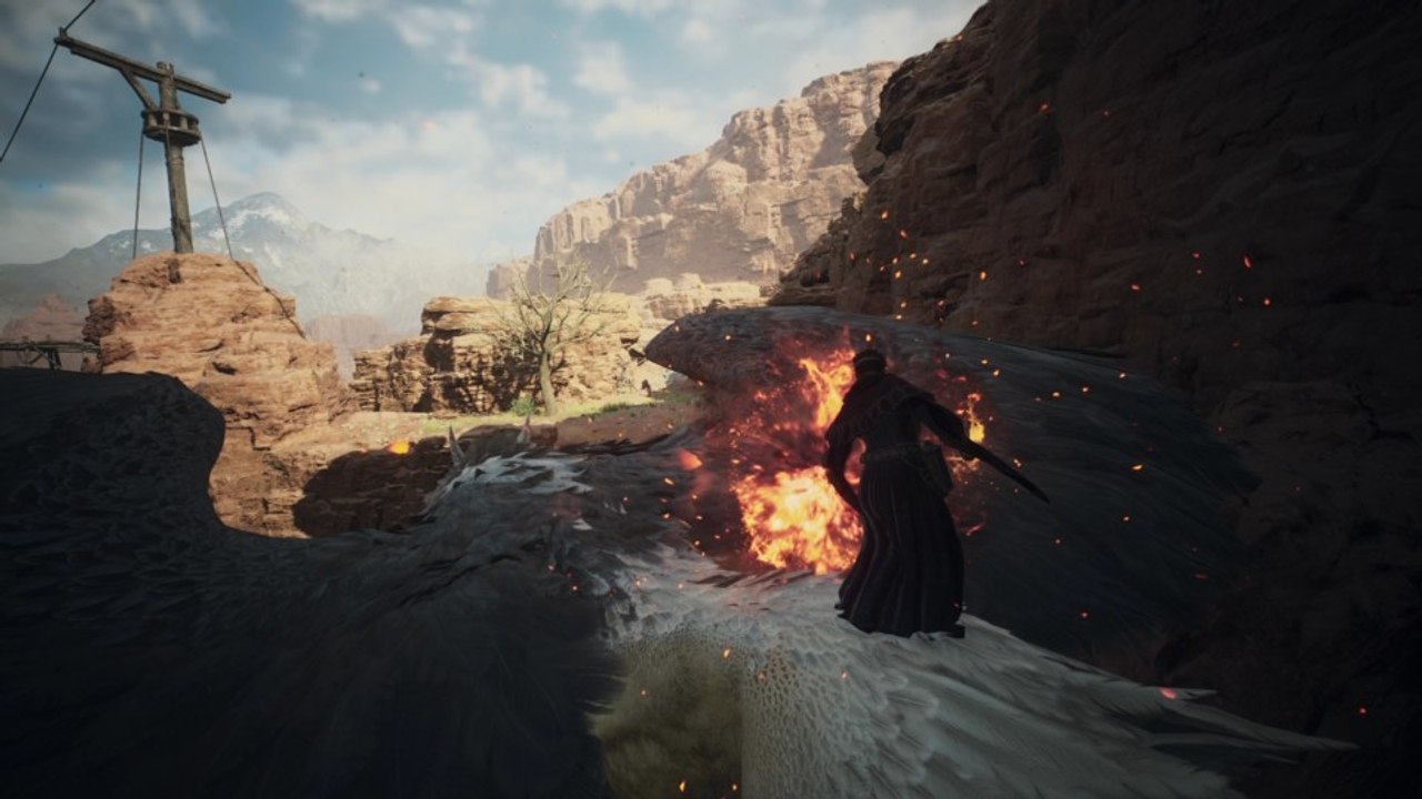 Dragon's Dogma 2: Wir demonstrieren die Fähigkeiten des Magiers in einem Kampf gegen einen Greif