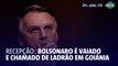 Bolsonaro é recebido com vaias ao entrar em restaurante em Goiânia