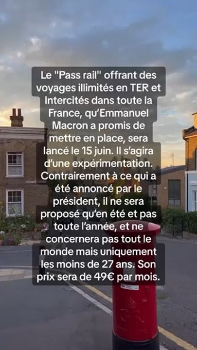 Le Pass rail bientot lancer en france