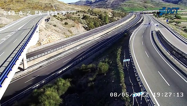 Un espectacular accidente de tráfico en Medinaceli, elegido por la DGT para concienciar del exceso de velocidad