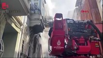 Beyoğlu'nda yangın paniği: Bitişikteki binalara sıçradı