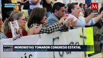 Morenistas tomaron congreso estatal de Guanajuato exigiendo justicia para Gisela Gaytán