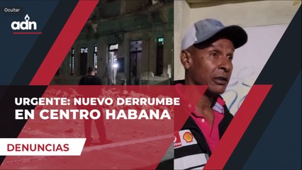 Urgente: Nuevo derrumbe en Centro Habana