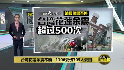 台湾花莲持续余震，1106人受伤，705人被困 🌀