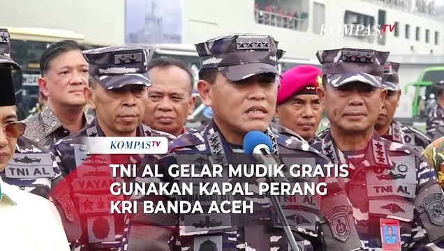 TNI AL Gelar Mudik Gratis Gunakan Kapal Perang Kri Banda Aceh