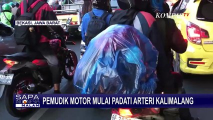 Kondisi Terkini Arteri Karawang, Pemudik Motor Dominasi Arus Lalu Lintas!