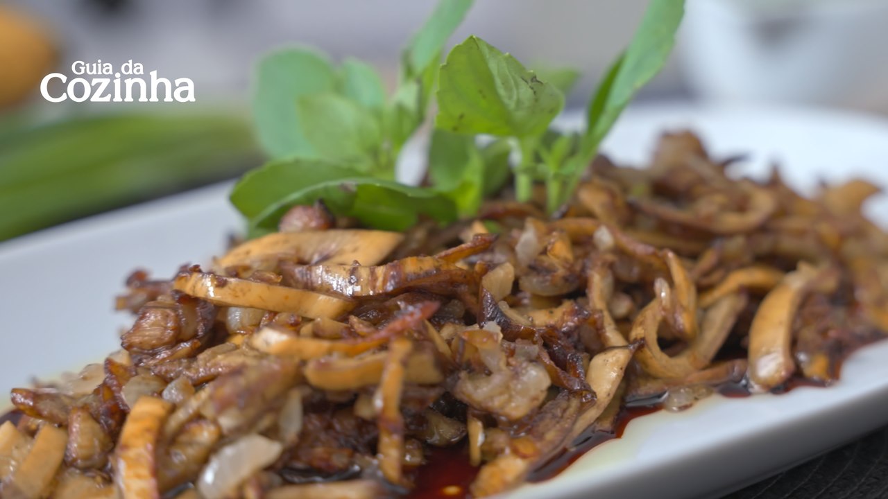 Carne vegana de casca de banana