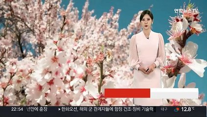 [날씨] 주말 완연한 봄…밤사이 안개, 큰 일교차 유의