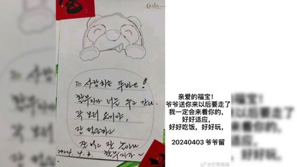 "푸바오, 잘 먹고 잘 놀아"...강철원 사육사의 마지막 편지 / YTN
