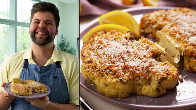 How to Make Panko-Crusted Cauliflower Steaks