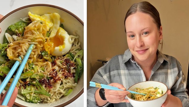 How to Make Sesame Instant Ramen Noodles with Broccoli and Soft Boiled Egg
