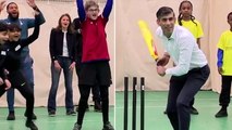 Rishi Sunak left red-faced after child bowls him out during school cricket game