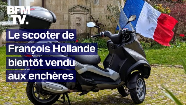 Le célèbre scooter de François Hollande, avec lequel il allait voir Julie Gayet, sera bientôt vendu aux enchères