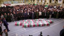 İsrail'in saldırısında ölen 7 İranlı komutan için Tahran'da cenaze töreni düzenlendi!