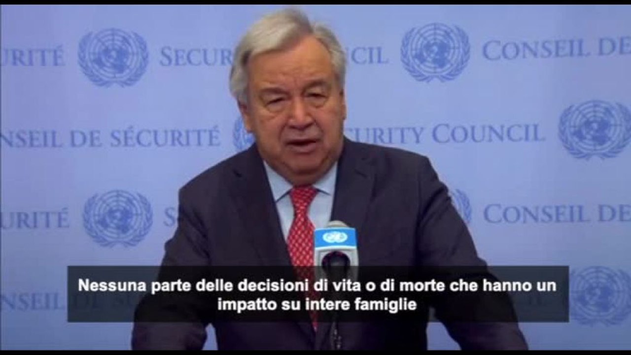 Guterres: turbato da notizie uso IA per identificare obiettivi a Gaza