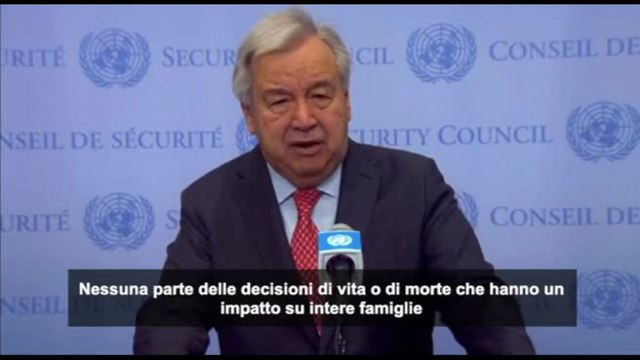 Guterres: turbato da notizie uso IA per identificare obiettivi a Gaza