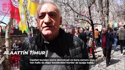 Van halkının Zeydan sevinci: 'Direncimiz kazandı'