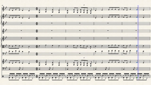 النوتة الموسيقية ,,,وعدد من الالات ,,,لرائعة روائع عبد الوهاب ,,,,,خى خى حبيبى قاسى ليه يا خى,,,تدوين ماهر الغمرى