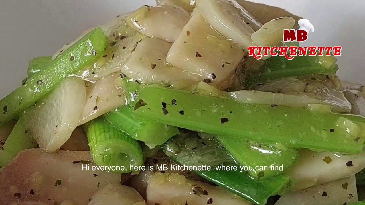 Mushrooms are tastier than a meat!! Easy Stir Fry Celery Mushrooms Recipe.  Tips and Tricks to cook