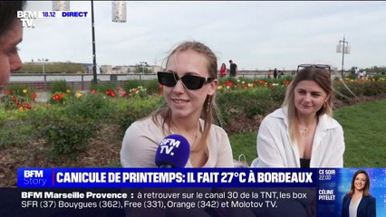 Pic de chaleur: 27°C relevés ce vendredi à Bordeaux (Gironde)