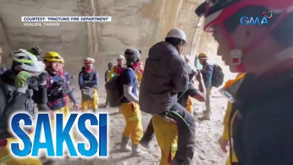 Lalaking na-trap sa loob ng kuweba, kabilang sa mga nasagip kasunod ng magnitude 7.2 na lindol | Saksi