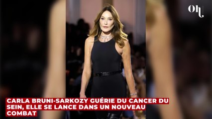 Carla Bruni-Sarkozy guérie du cancer du sein, elle se lance dans un nouveau combat