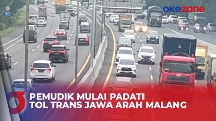 Télécharger la video: Volume Kendaraan Mulai Padati Tol Trans Jawa Arah Malang, Diprediksi Puncak Arus Mudik 6-8 April