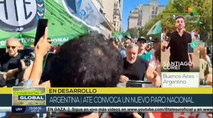 Trabajadores argentinos convocan paro nacional