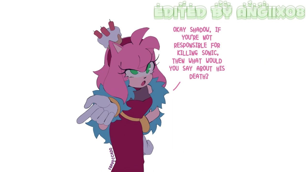 Sus Shadow 【Shadamy Comic Dub】 The Murder of Sonic the Hedgehog (by Fravoccado)