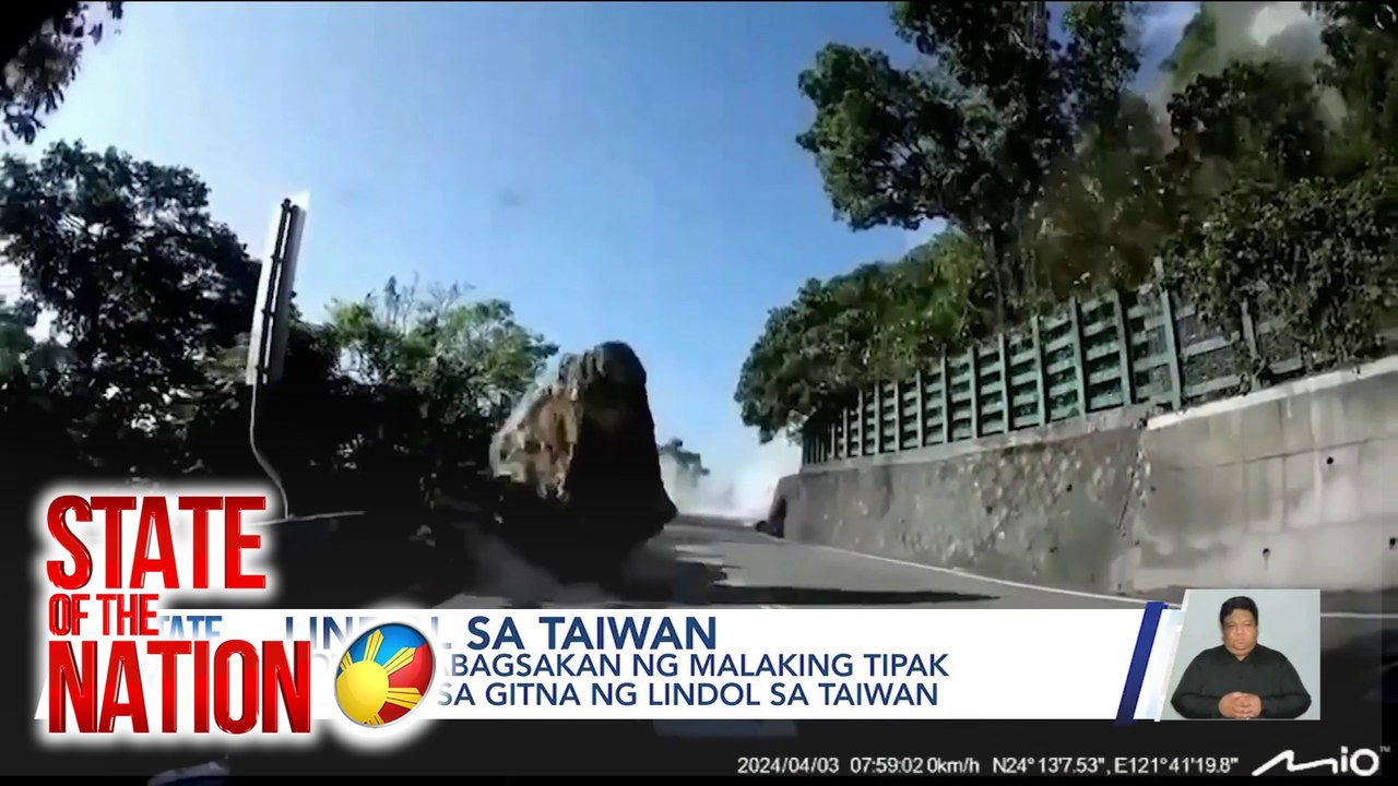 Kotse, nabagsakan ng malaking tipak ng bato; Karambola dahil sa oil tanker