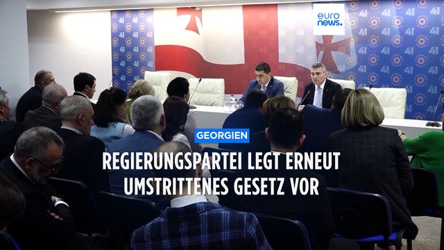 Georgiens Regierungspartei will erneut umstrittenes Ausländischer Agent -Gesetz vorlegen