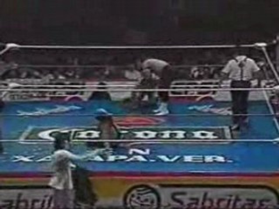 Rey Mysterio Jr et Sr vs Juventud & Fuerza Guerrera 1995