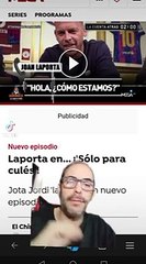 Ridículo Revuelo por una entrevista de Jota Jordi a Laporta