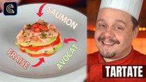 Tartare de saumon, avocat et fraises  (Exclusivité Dailymotion !)