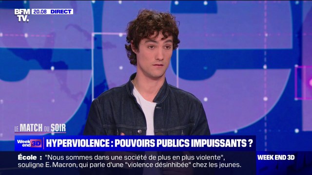 LE MATCH DU SOIR - Violence chez les jeunes: Il faut traiter ces adolescents comme des entités particulières et cette violence à la hauteur de ce qu'elle est , pour Pablo Pillaud-Vivien