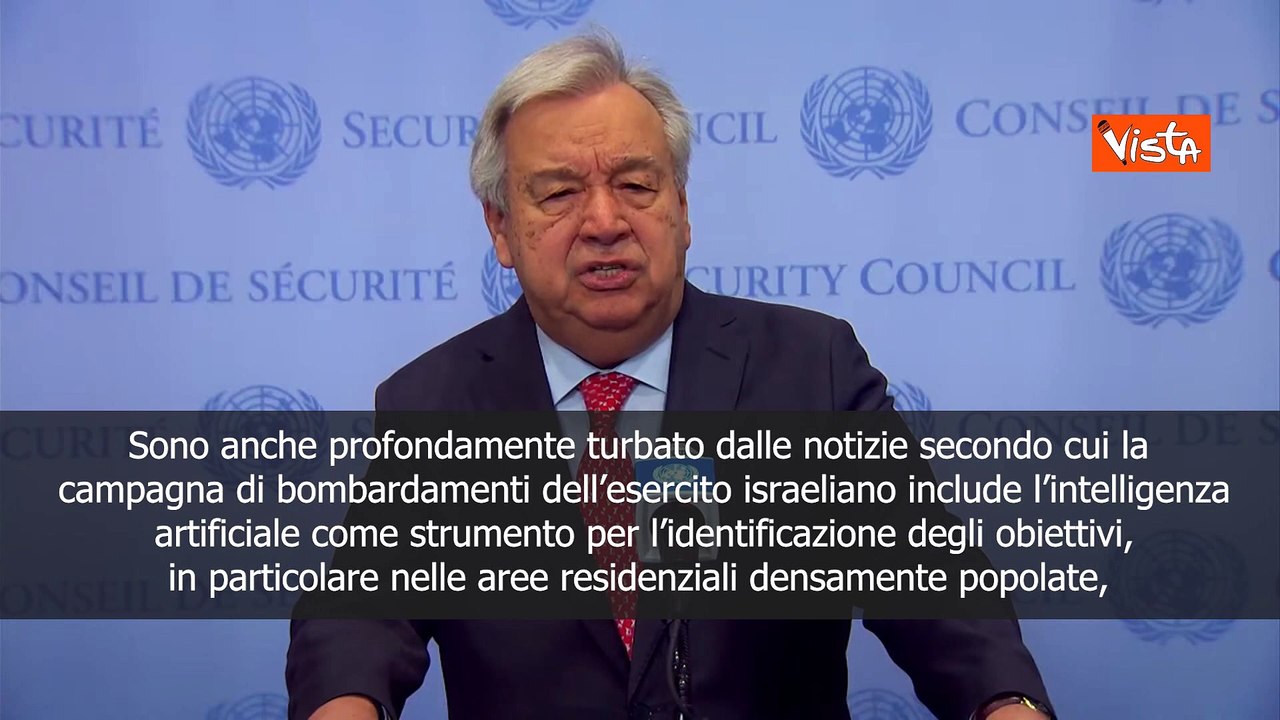 Guterres: Turbato da notizie su uso IA per individuazione obiettivi a Gaza -