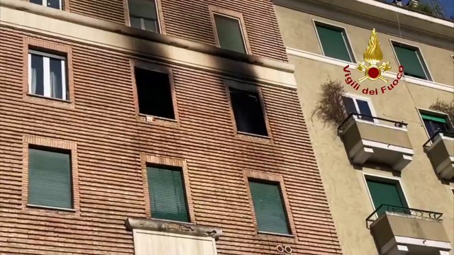 Incêndio em Prati, Roma, Itália