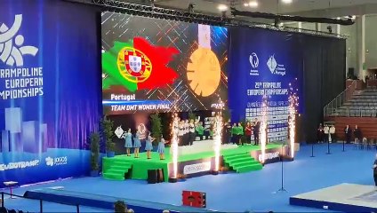 Diana Sanz Ginés, medalla de bronce en dobleminitramp en el Europeo